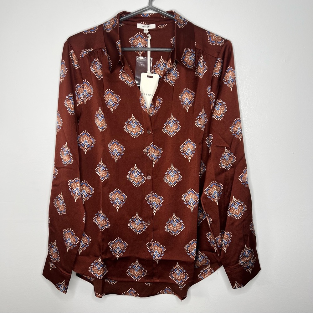 Pleione | Floral Print Blouse